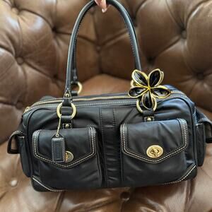 Vintage 2005 Coach Legacy Gallery Satchel Doctor Bag Sateen Turnlock 4453P Rare